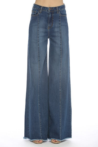 Wide leg, denim pants, jeans, western