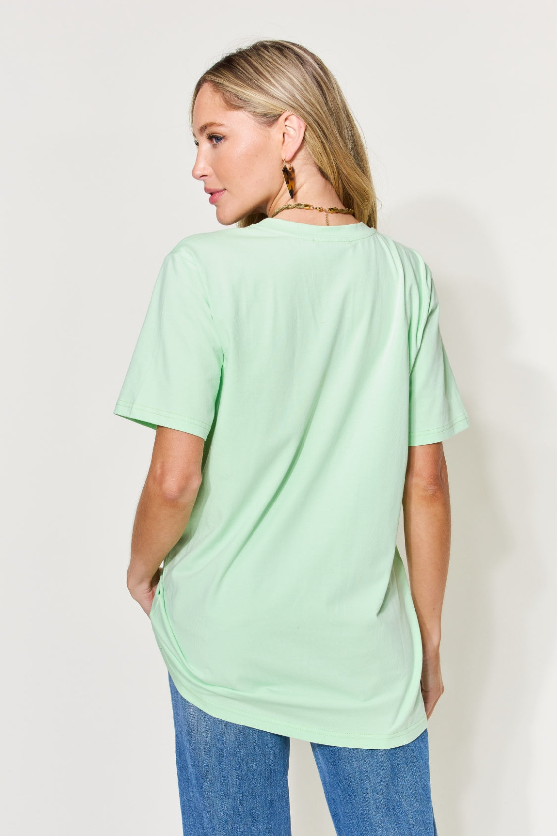 Simply Love Full Size Letter Graphic Round Neck Short Sleeve T-Shirt