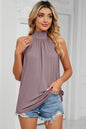 Tied Grecian Neck Tank