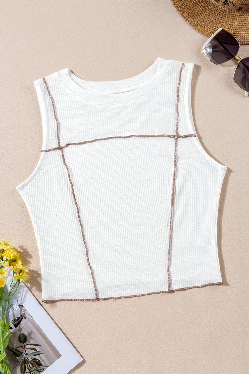 Round Neck Sleeveless Tank