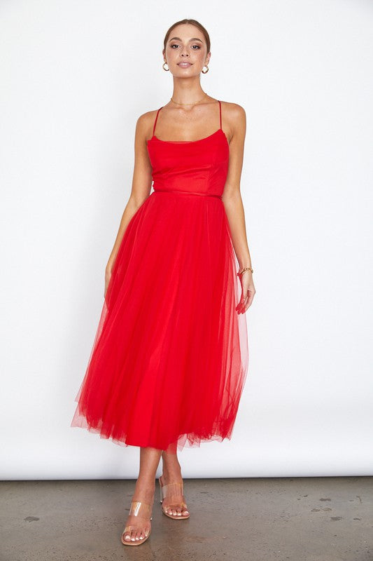 Tulle Ballerina Midi Dress