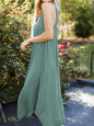 Full Size V-Neck Midi Tank Dress