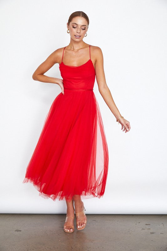 Tulle Ballerina Midi Dress