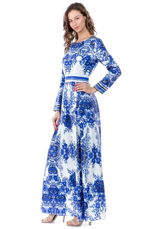 FLOWER MAXI DRESS