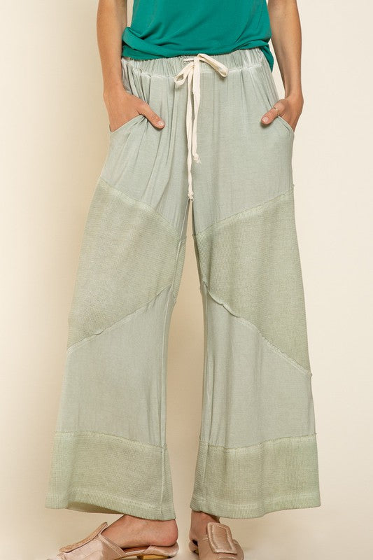 Loose Knit Culotte Pants