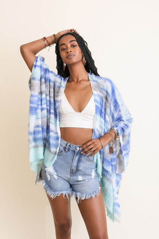 Horizontal Dip Dye Kimono