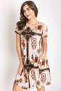 Dream Catcher Print Shift Dress