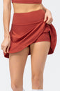 High Waist Wide Waistband Active Skirt