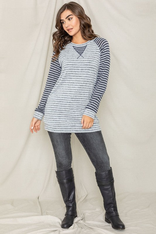 Stripe Two Tone Tunic