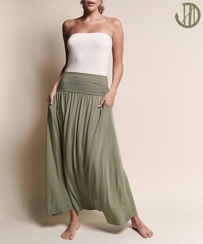 BAMBOO YOGA MAXI SKIRT