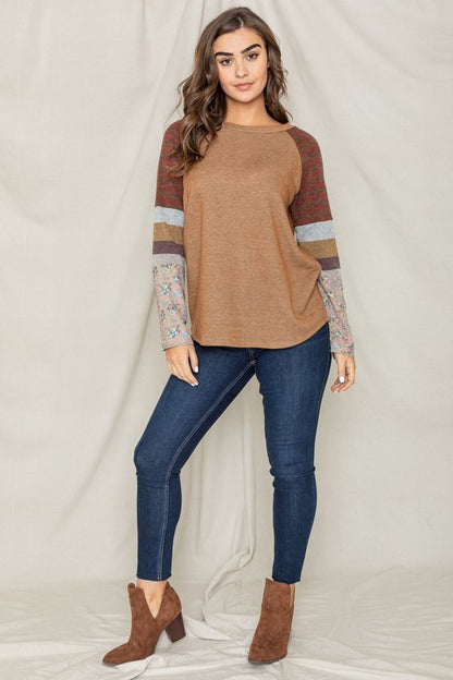 Color Block Sleeve Tunic