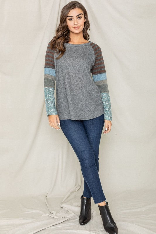 Color Block Sleeve Tunic