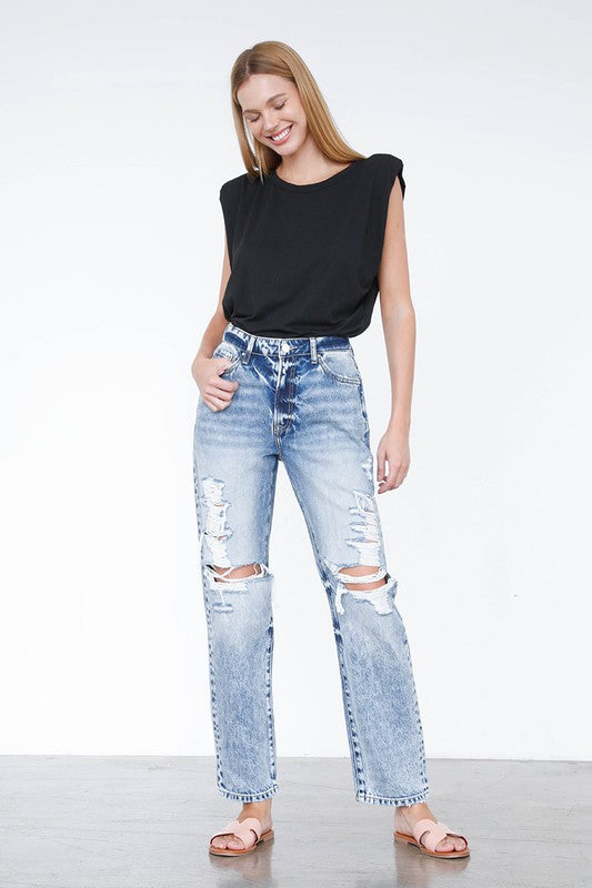 Ripped Boyfriend Jeans