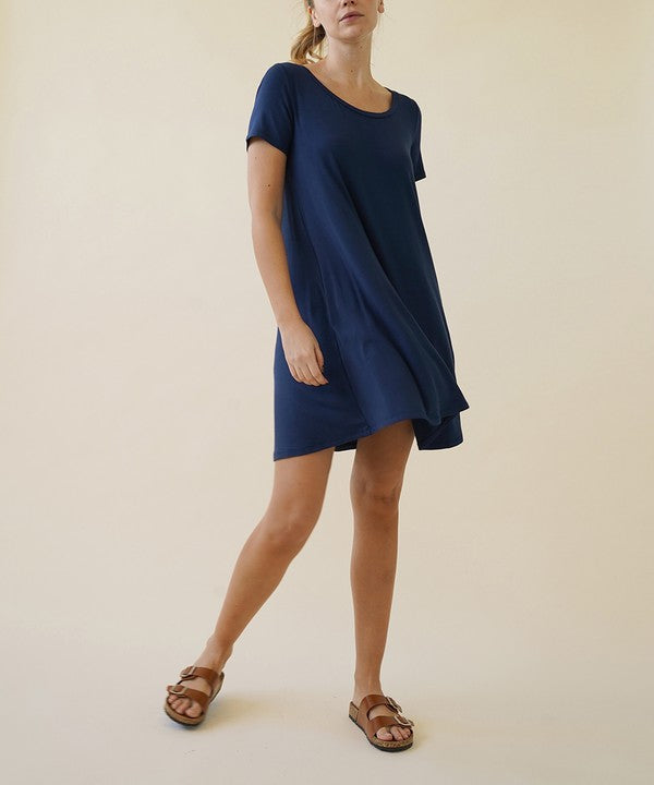 BAMBOO SHORT SLEEVE DRESS