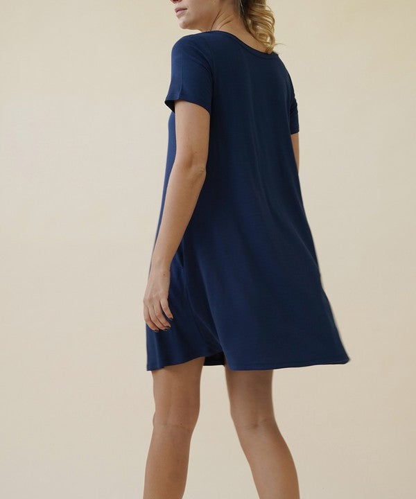 BAMBOO SHORT SLEEVE DRESS