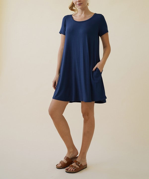 BAMBOO SHORT SLEEVE DRESS