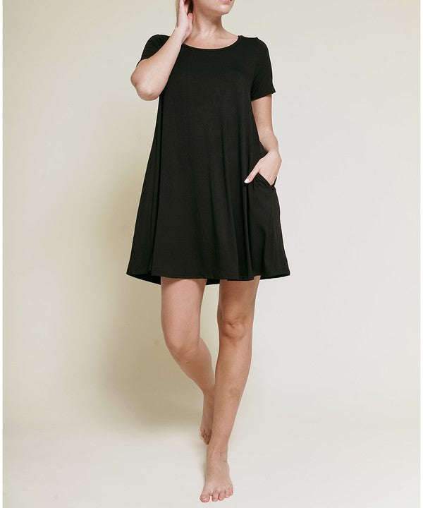 BAMBOO SHORT SLEEVE DRESS