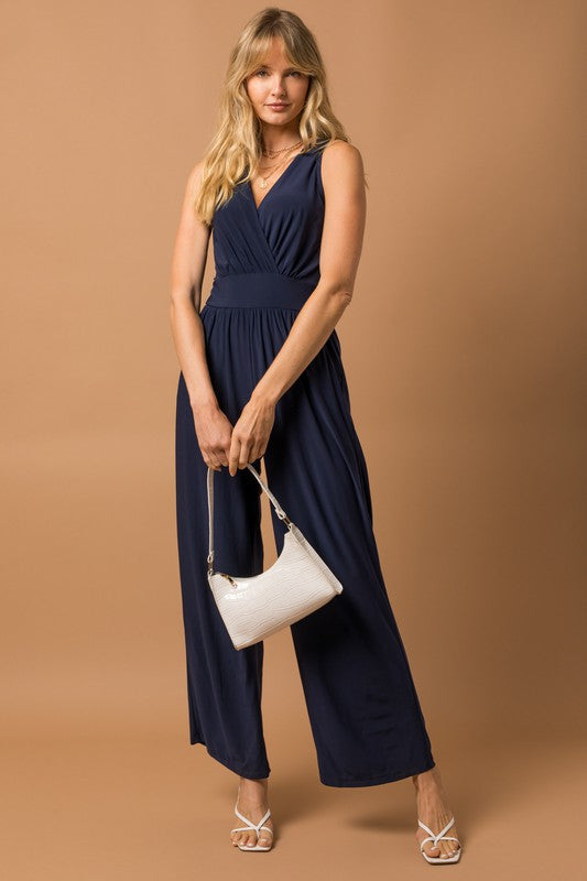 V-neck Jumpsuit