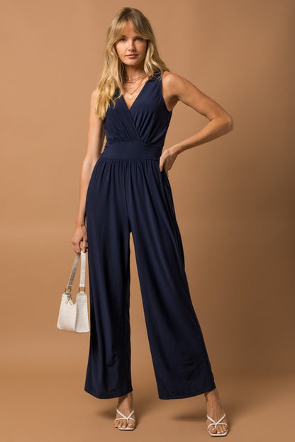 V-neck Jumpsuit