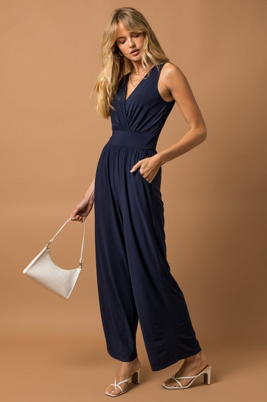 V-neck Jumpsuit