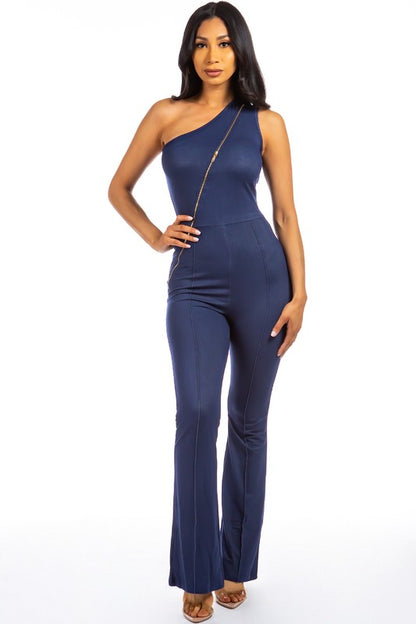 SEXY ZIPPER UP JUMPSUIT