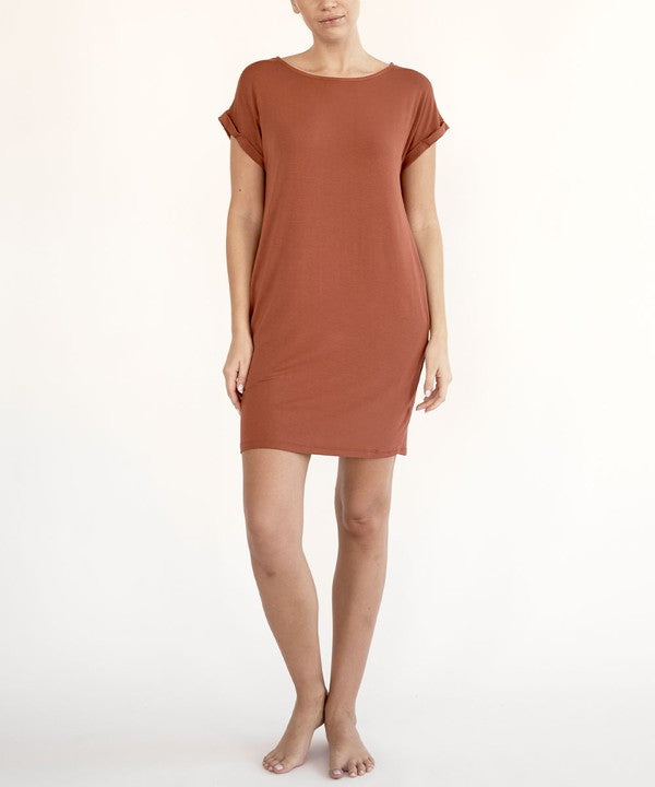 BAMBOO CROP DRESS WITH POCKETS