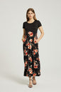 Womens Summer Casual Floral Maxi Dress With Pocket