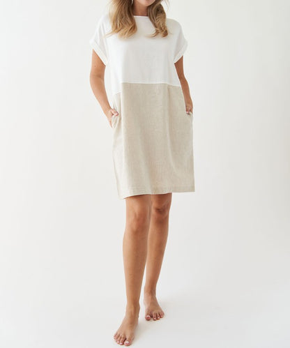 BAMBOO COTTON LINEN DRESS