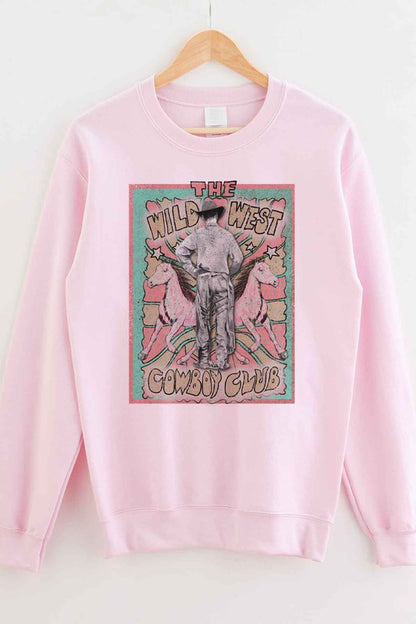 WILD WEST COWBOY GRAPHIC PLUS SIZE SWEATSHIRT