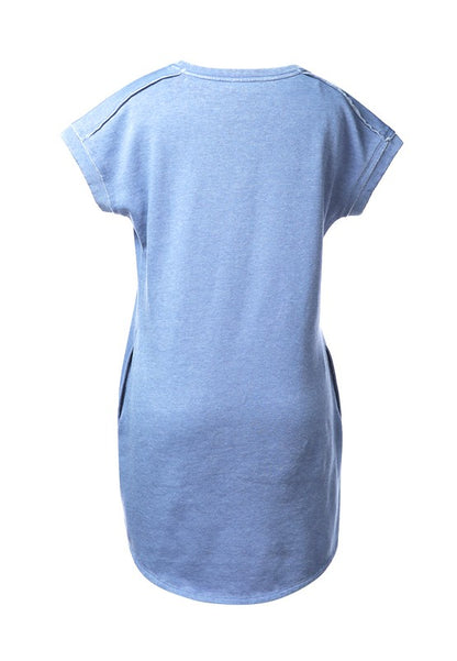 Solid T-Shirt Dress