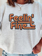 Feelin' Fine Groovy CrewNeck Sweatshirt