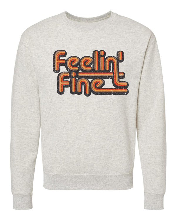 Feelin' Fine Groovy CrewNeck Sweatshirt