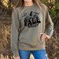 Hello Fall Leopard Pumpkin Lightweight Sweatshirt