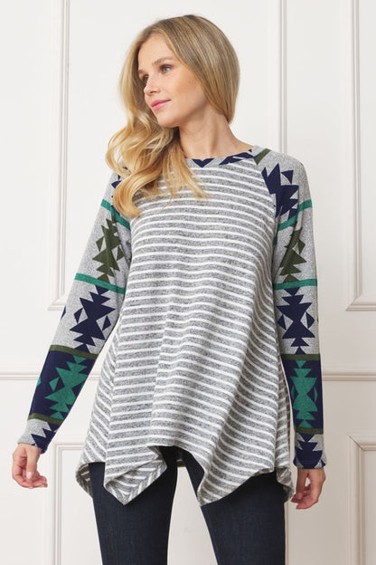 Tribal Sleeve Handkerchief Tunic