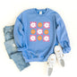 Retro Smiley Face Graphic Sweatshirt