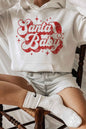 SANTA BABY CHRISTMAS CHRISTMAS GRAPHIC HOODIE