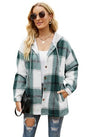 Women's Long Sleeve Shacket With Hooded