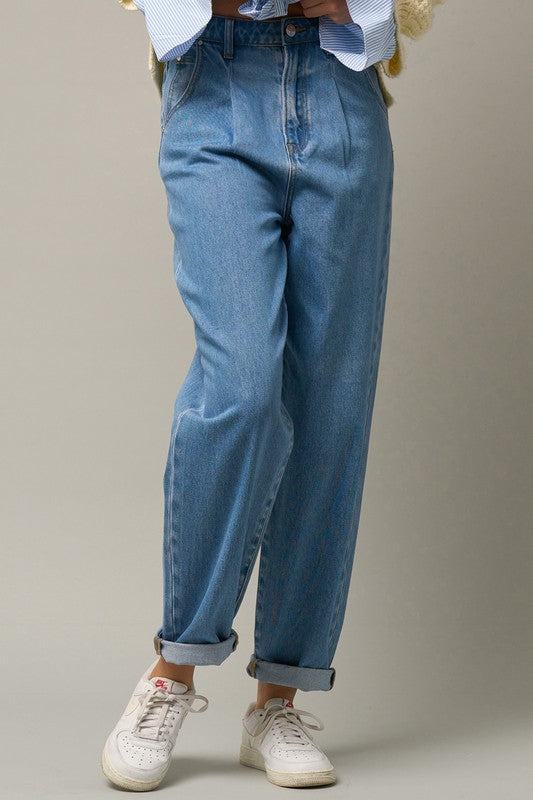 Super High Waist Slouch Jeans