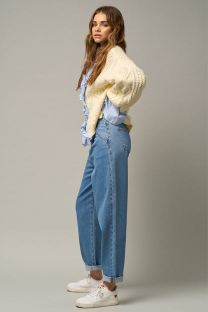 Super High Waist Slouch Jeans