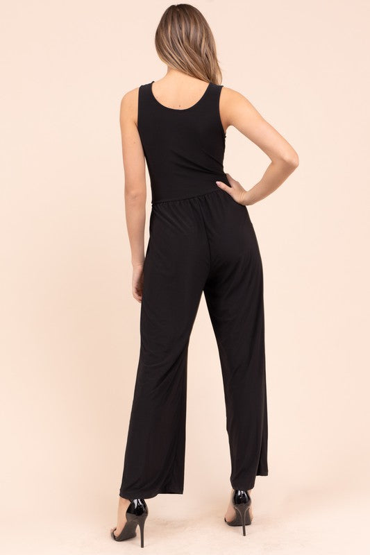 V-neck Jumpsuit