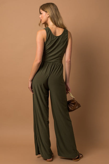 V-neck Jumpsuit