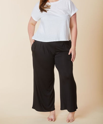 BAMBOO WIDE PANTS CURVY SIZE