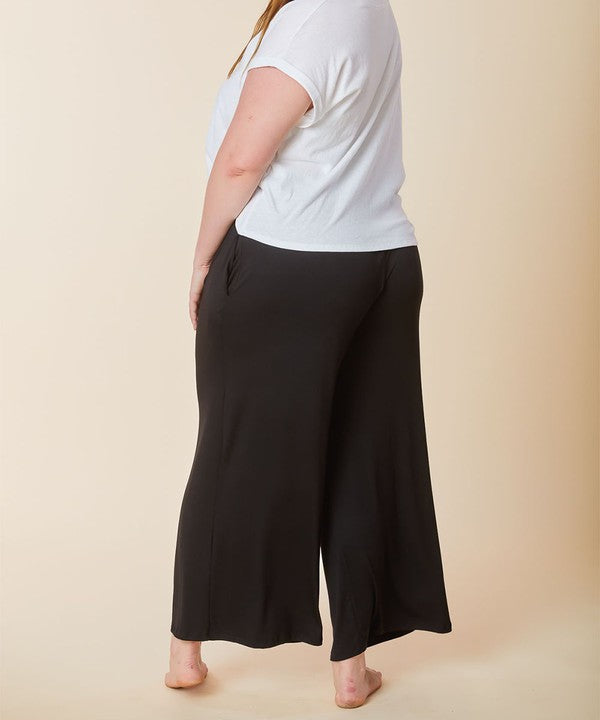 BAMBOO WIDE PANTS CURVY SIZE