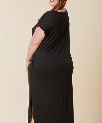 BAMBOO MAXI DRESS CURVY SIZE