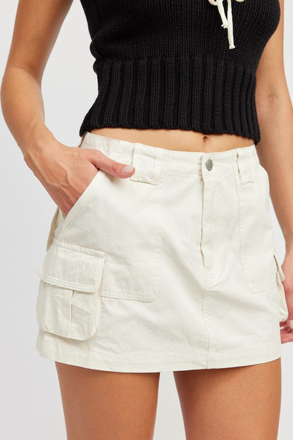 CARGO MINI SKIRT