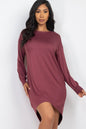 Cozy High Low Lounge oversize shirt Dress