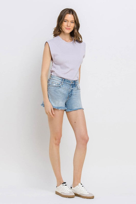 High Rise Mom Shorts