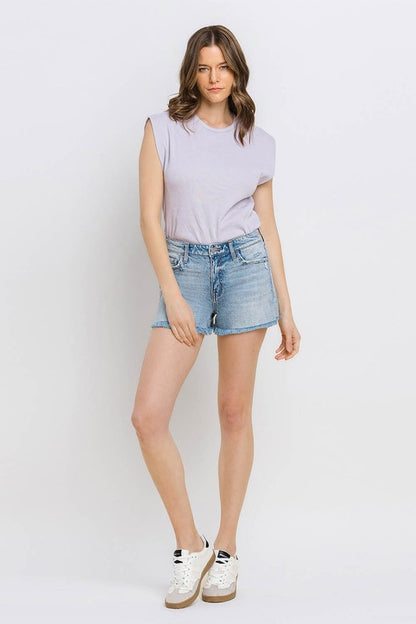 High Rise Mom Shorts