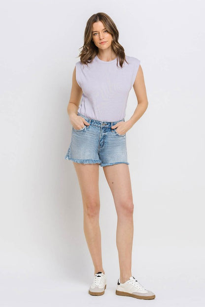 High Rise Mom Shorts