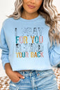 Religious I Pray For You Behind Back Sweatshirt